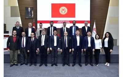 KIRGIZİSTAN HEYETİ'Nİ OSTİM'DE AĞIRLADIK