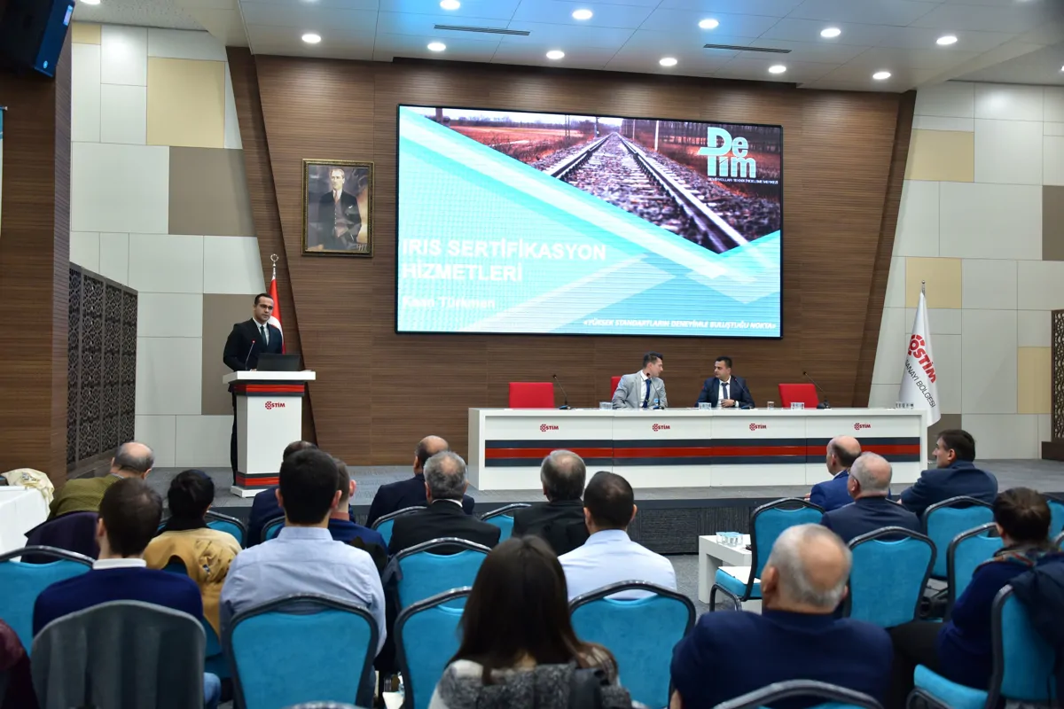 ''DEMİRYOLU EĞİTİMLERİ, IRIS SERTİFİKASYON VE YALIN DÖNÜŞÜM” SEMİNERİ DÜZENLENDİ