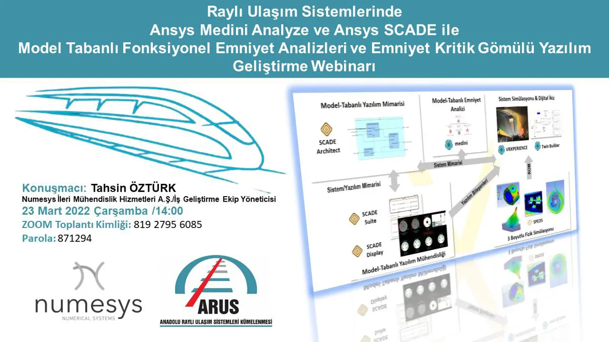 ARUS-NUMESYS İŞBİRLİĞİ İLE ANSYS FONKSİYONEL EMNİYET ANALİZLERİ VE GÖMÜLÜ YAZILIM GELİŞTİRME WEBİNARI GERÇEKLEŞTİRİLDİ