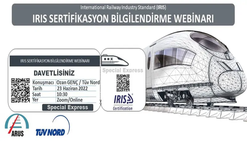 ARUS-TÜV NORD İŞBİRLİĞİ İLE IRIS SERTİFİKASYONU BİLGİLENDİRME WEBİNARI GERÇEKLEŞTİRİLDİ