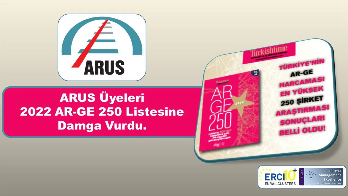 ARUS ÜYELERİ 2022 AR-GE-250 LİSTESİNE DAMGA VURDU