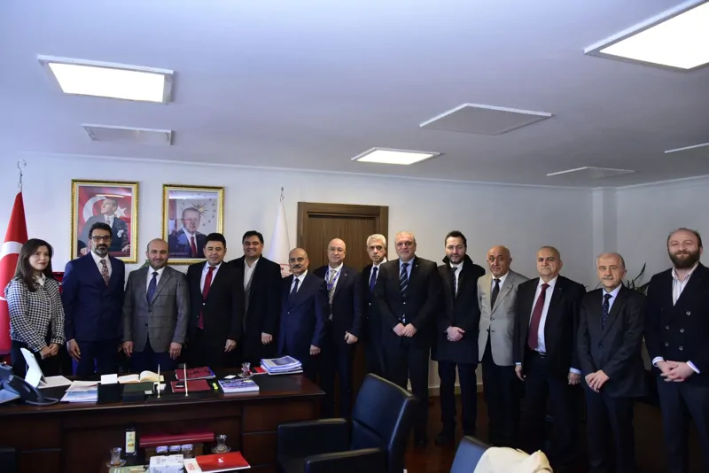 ARUS YÖNETİM KURULU ULAŞTIRMA VE ALTYAPI BAKAN YARDIMCISI OSMAN BOYRAZ'I ZİYARET ETTİ