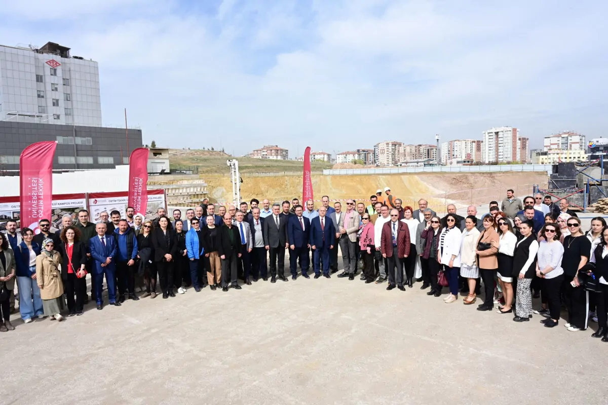 OSTİM TEKNİK ÜNİVERSİTESİ YENİ KAMPÜS ALANINDA İNŞAAT BAŞLAMA VE BAYRAMLAŞMA TÖRENİNE KATILDIK