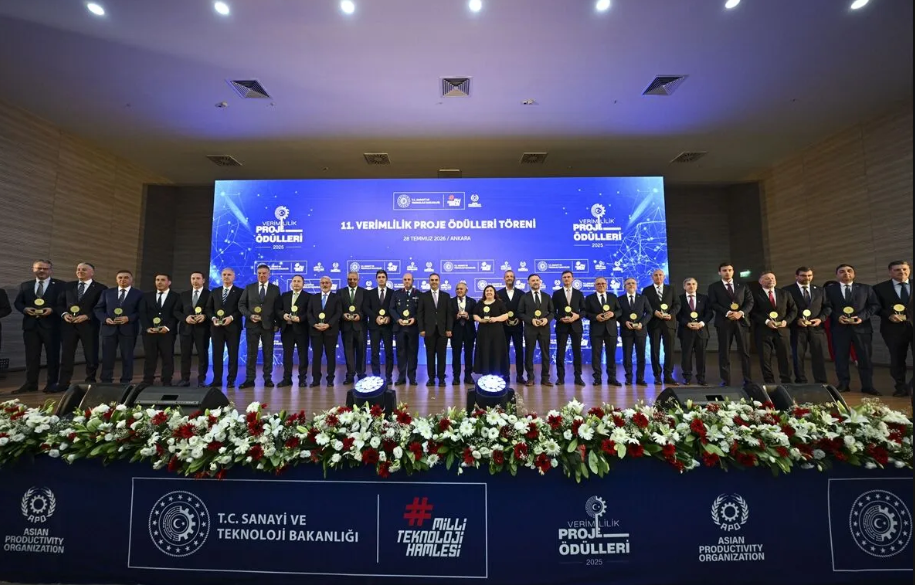 SANAYİ VE TEKNOLOJİ BAKANLIĞI 11. VERİMLİLİK PROJE ÖDÜL TÖRENİNE KATILDIK