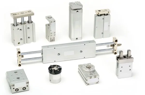 Pnömatik Piston ve Gripper Tutucu Grubu