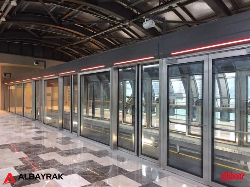 ALPSD-1000 Tam Boy Peron Ayırıcı Kapı Sistemi