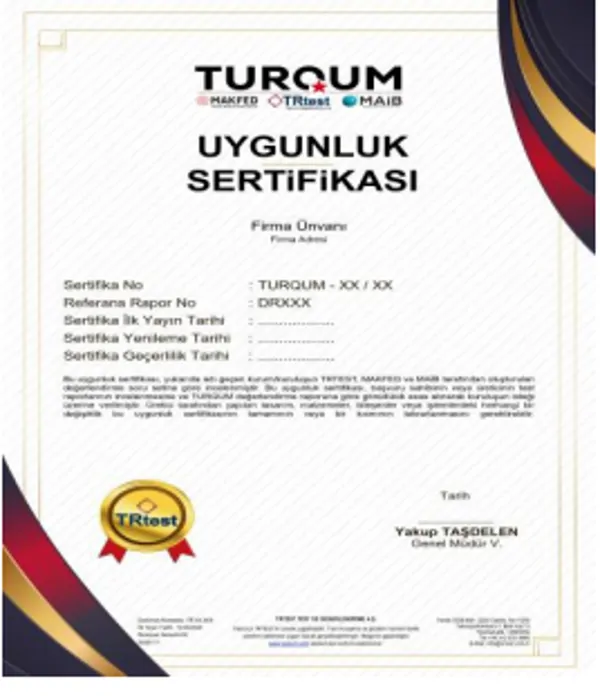 TURQUM Belgelendirme Faaliyetleri